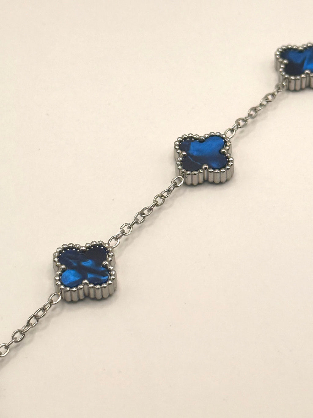 Silver Clover Bracelet