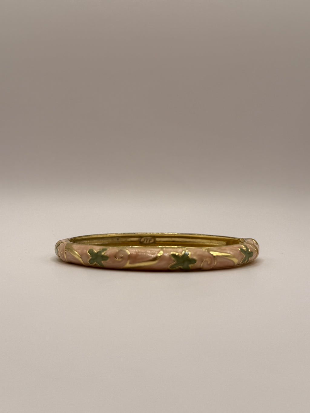 Golden Peach Coral Bangle