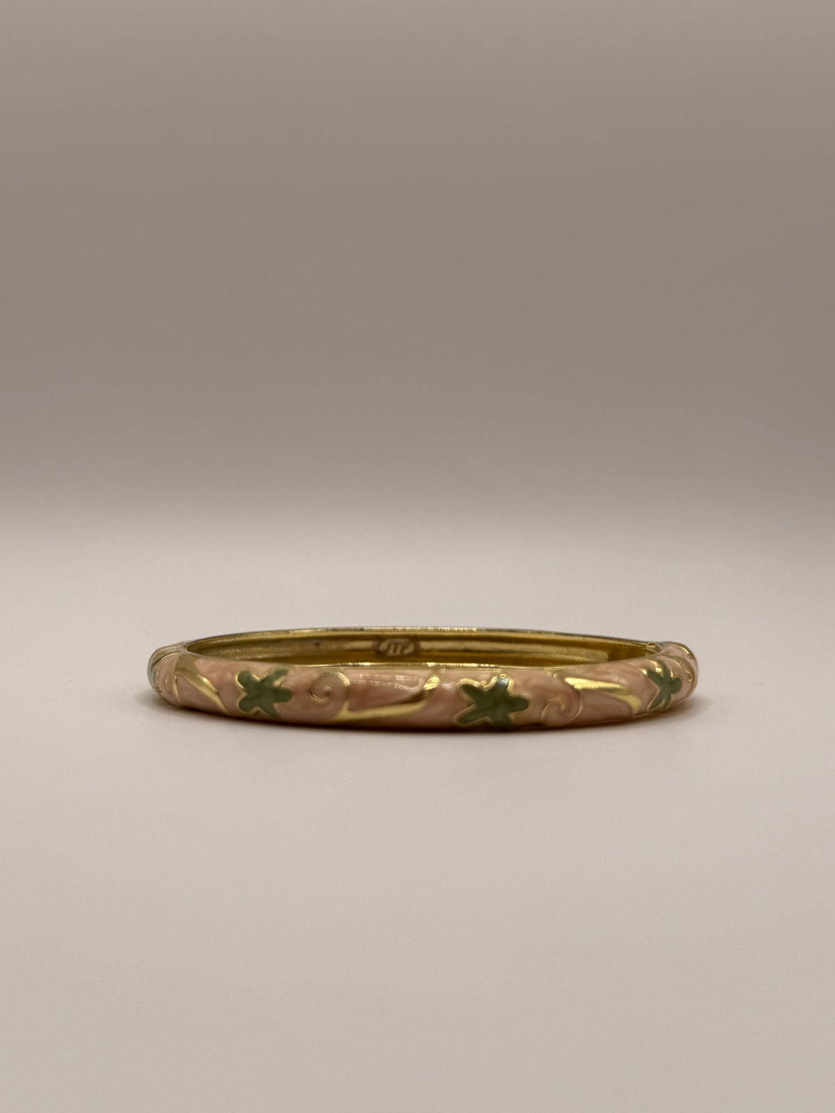 Golden Peach Coral Bangle