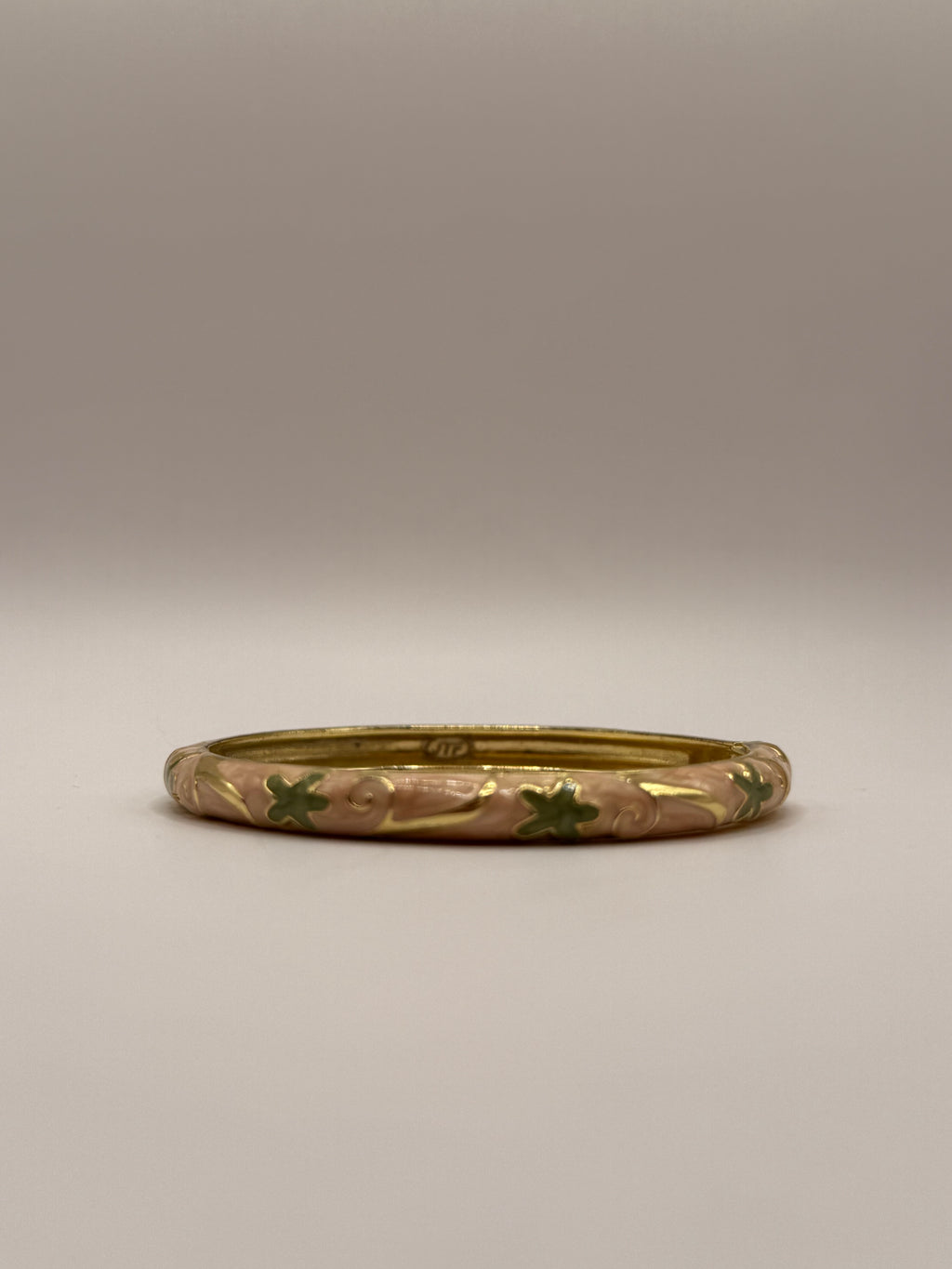 Golden Peach Coral Bangle