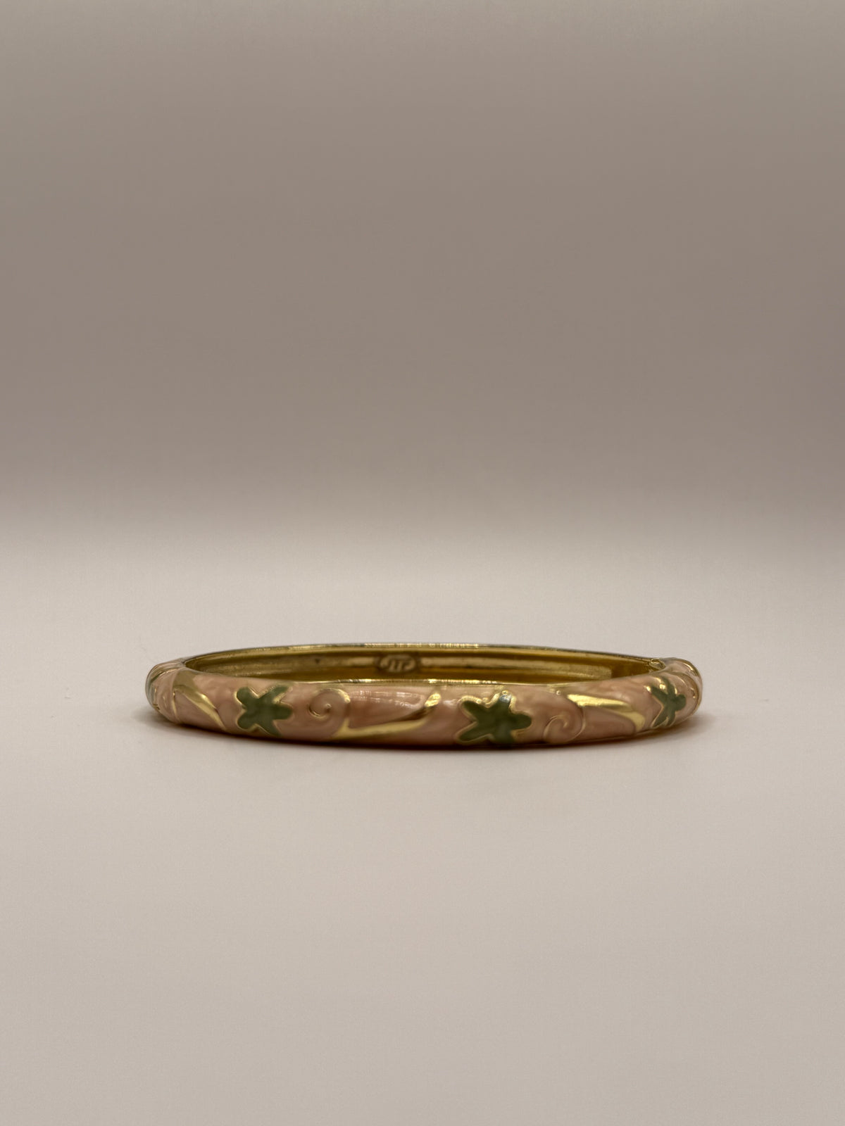 Golden Peach Coral Bangle