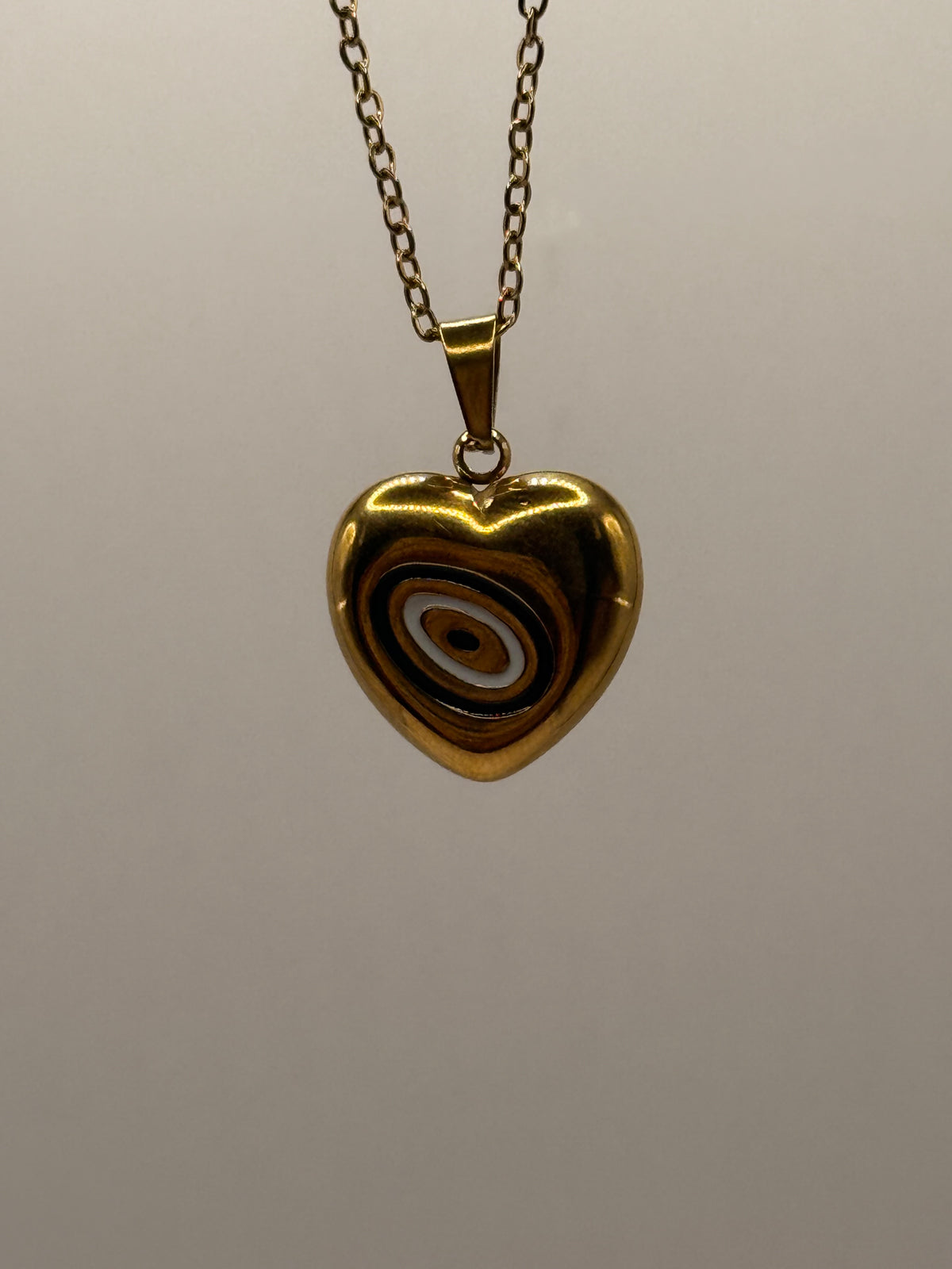 Heart Shaped Abstract Nazar Necklace