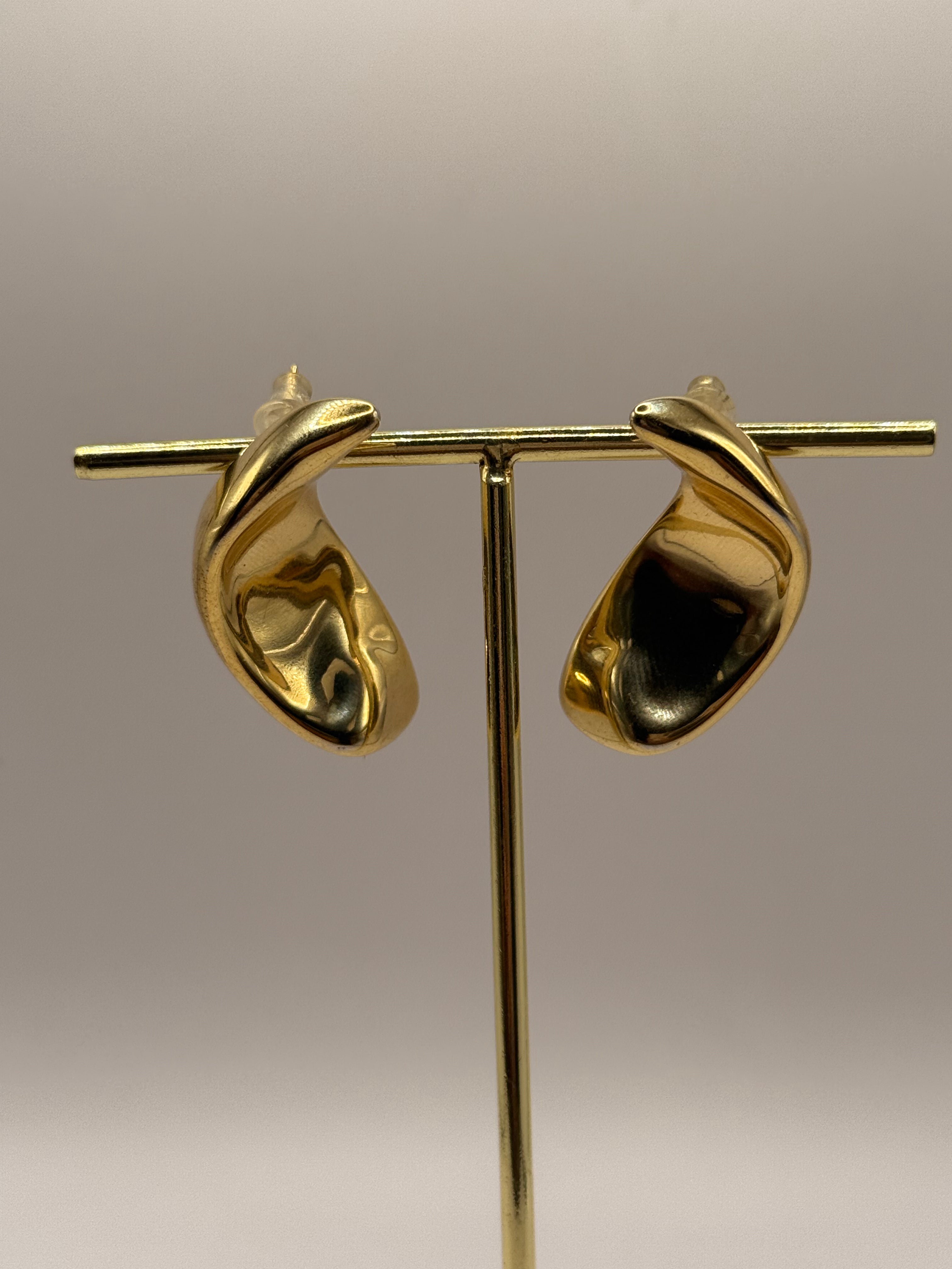 Liquid Gold Twist Earrings