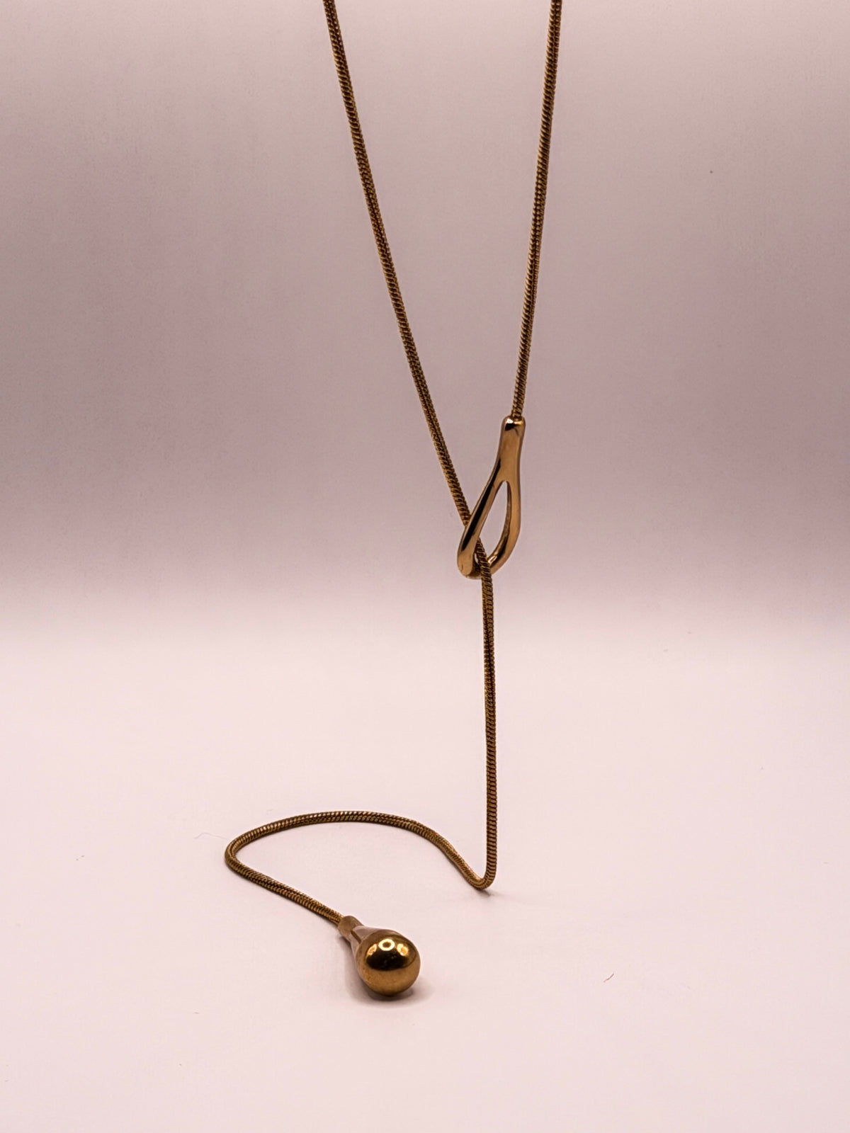Water Drop Y necklace