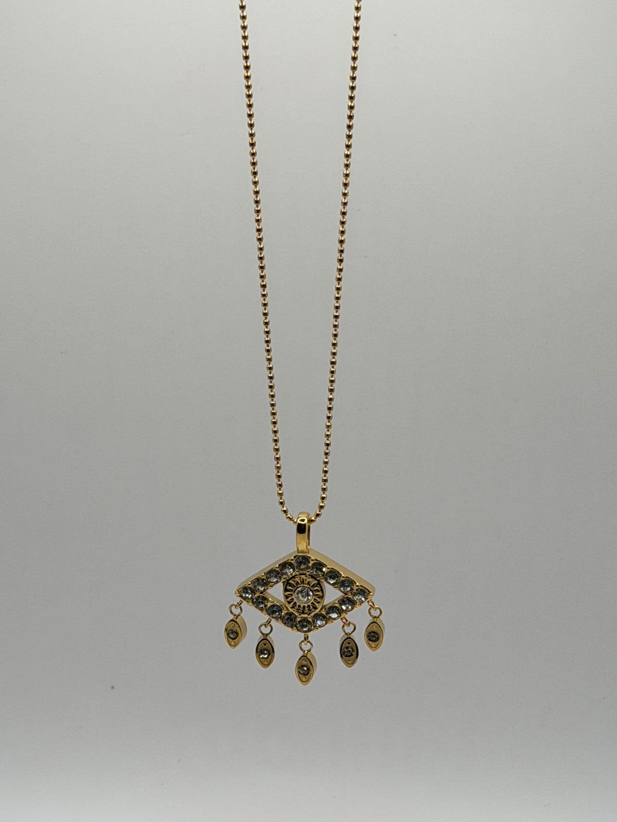 Golden Guardian Eye Necklace